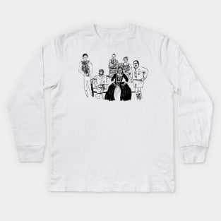 bbc ghosts – the side-eye Kids Long Sleeve T-Shirt